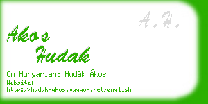 akos hudak business card